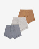 3 Pack Boys Pique Pants P - Assorted colors