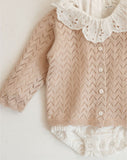 Knitted Lace Cardigan With Buttons BR