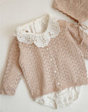 Knitted Lace Cardigan With Buttons BR