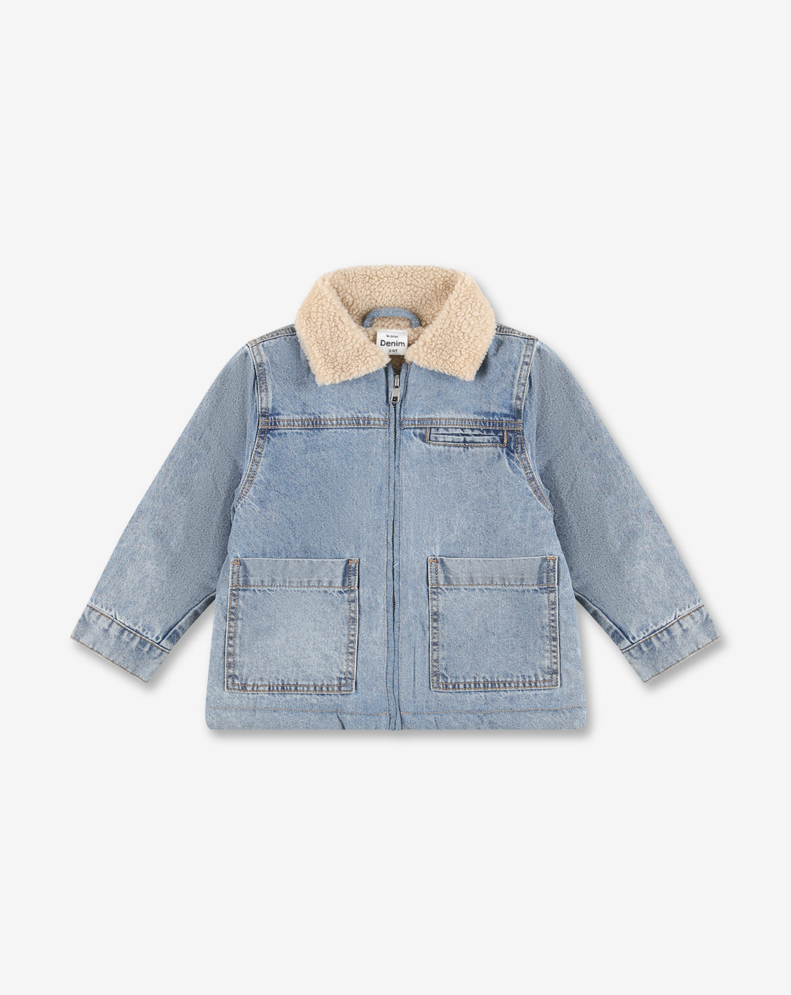 Denim Jacket With Fur J10