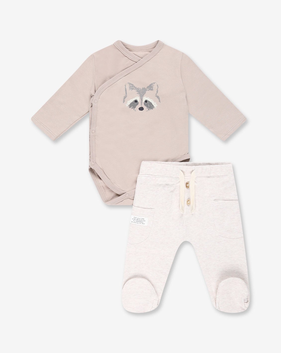 フランネルボディスーツ＆パンツセット D1
