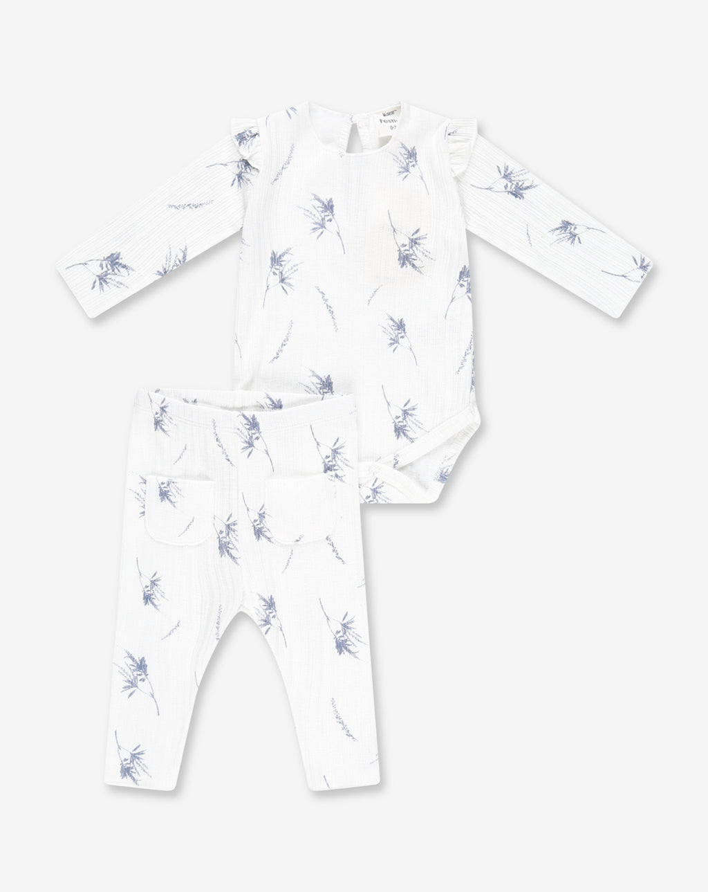 Textural Rib B.S & Tights Set A20