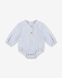 Button-up Bodysuit Shirt NB - BR7