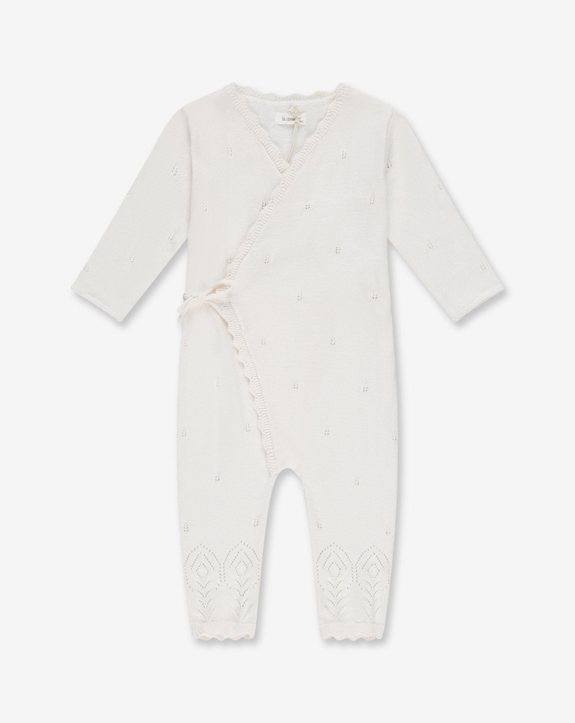 Knitted Pointelle Overall 3-6 BR