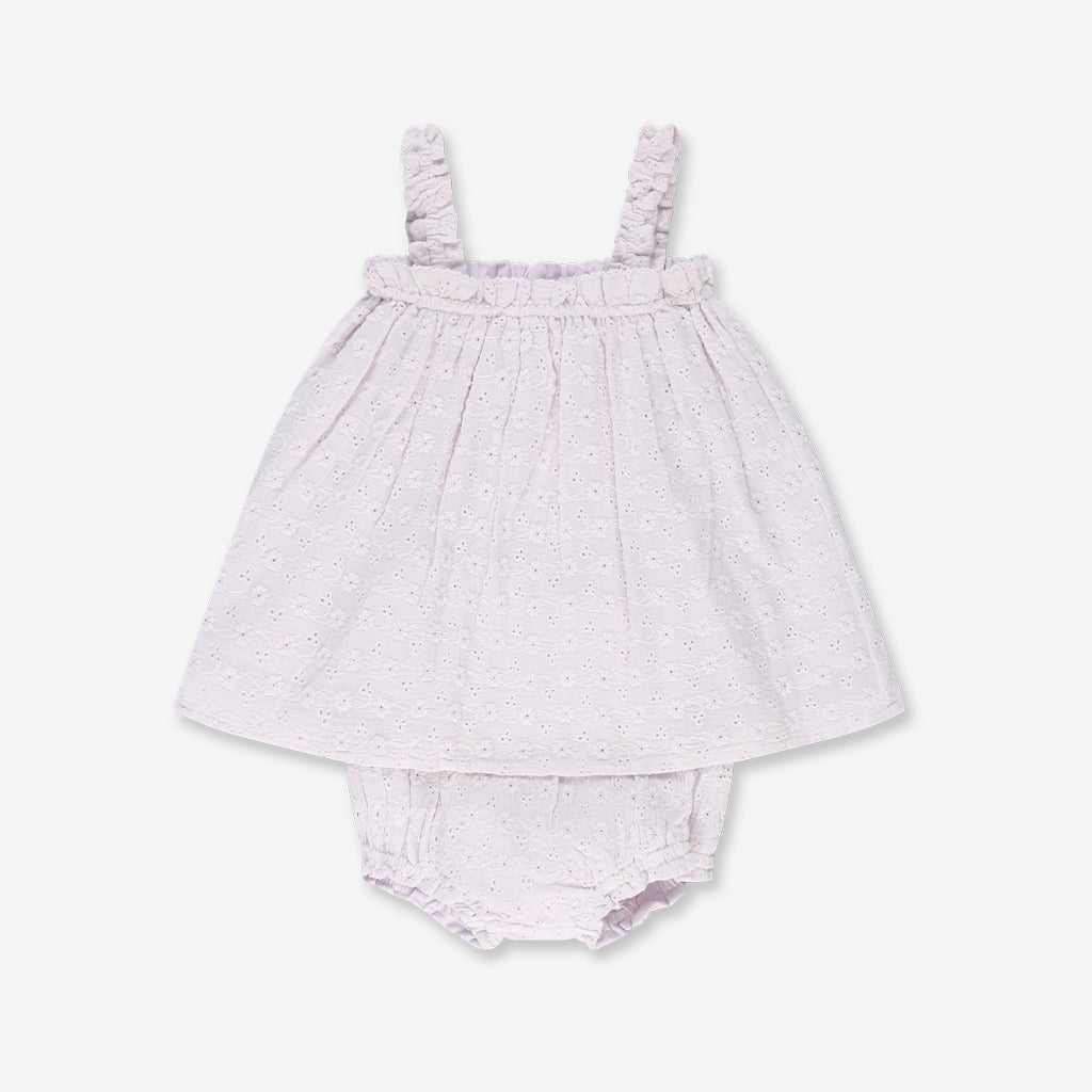 Straps Woven Dress & Bloomer H05