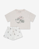 Girls Disney Shirt & Short Pants Set PJ1