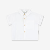 Boys Woven Button Shirt With Short Sleeves WB1