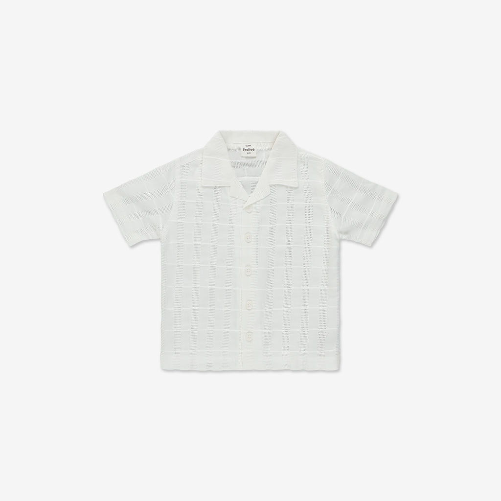 Short Sleeve Button-Down Shirt WB8