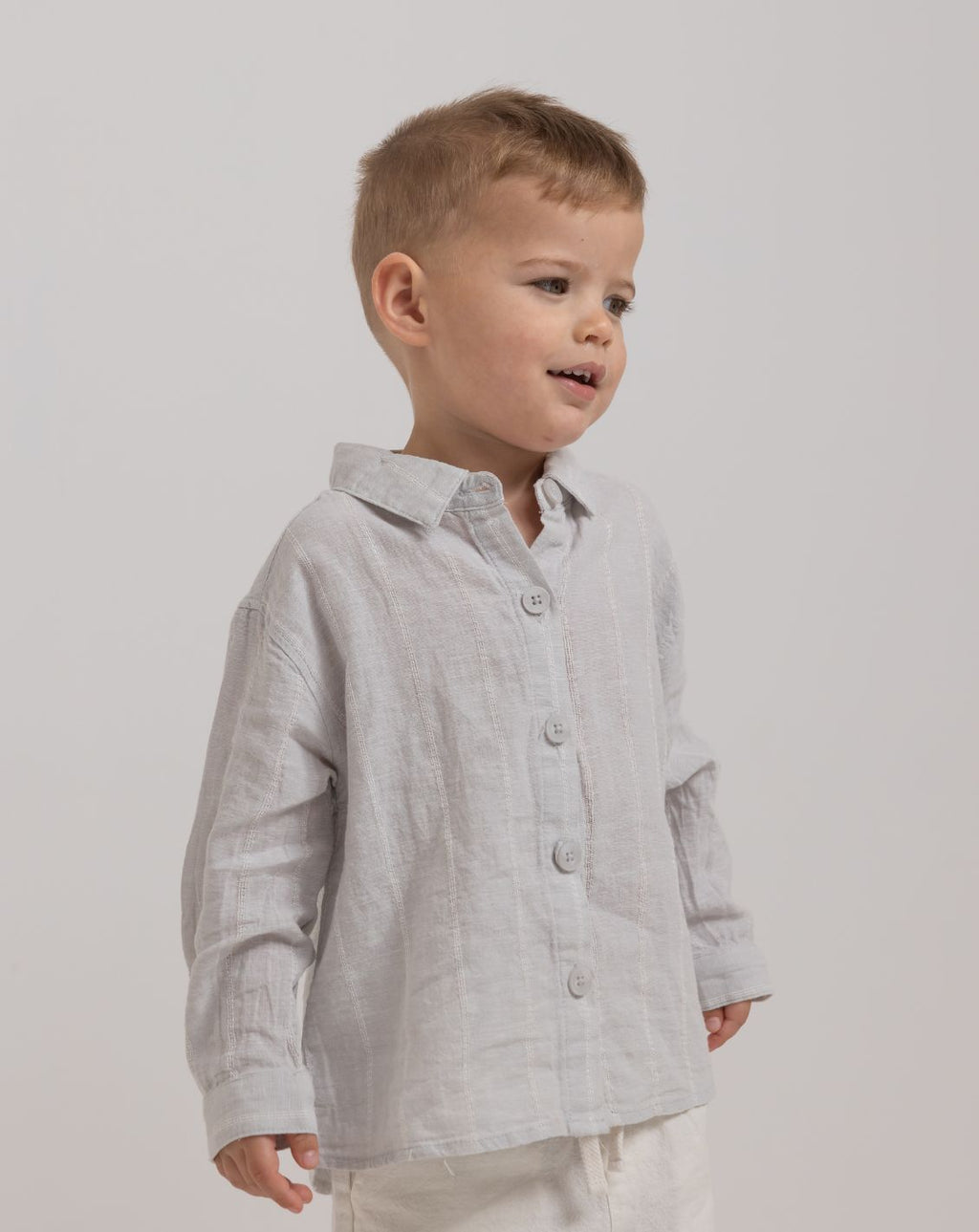 Long Sleeve Linen Button Down Shirt WB - WB10