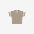 Oversize Crochet T-Shirt with Stripes CR3