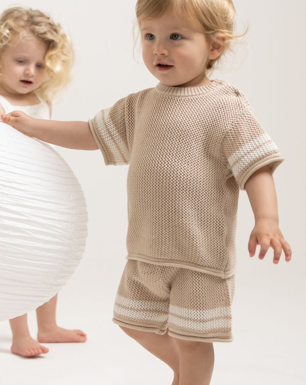 Crochet Shorts with Stripes CR4