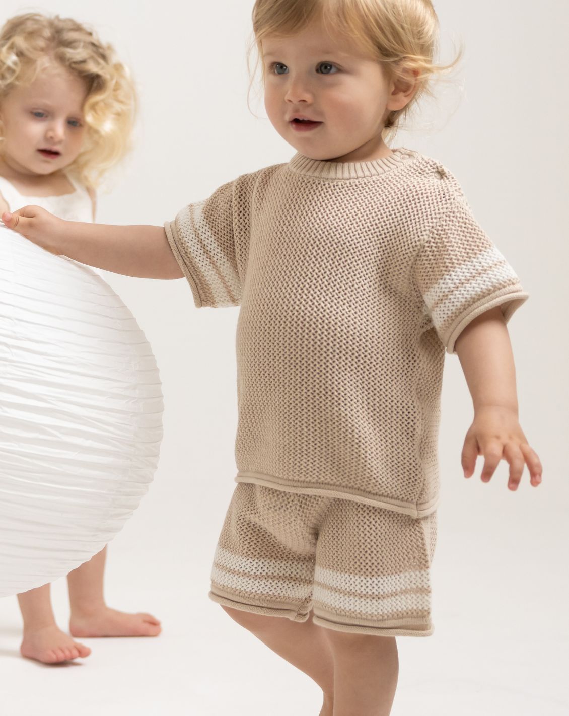 Crochet Shorts with Stripes CR4