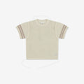 Oversize Crochet T-Shirt with Stripes CR - CR7