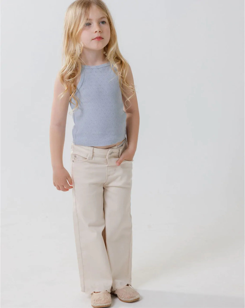 Long Wide Leg Jeans Pants J - J17