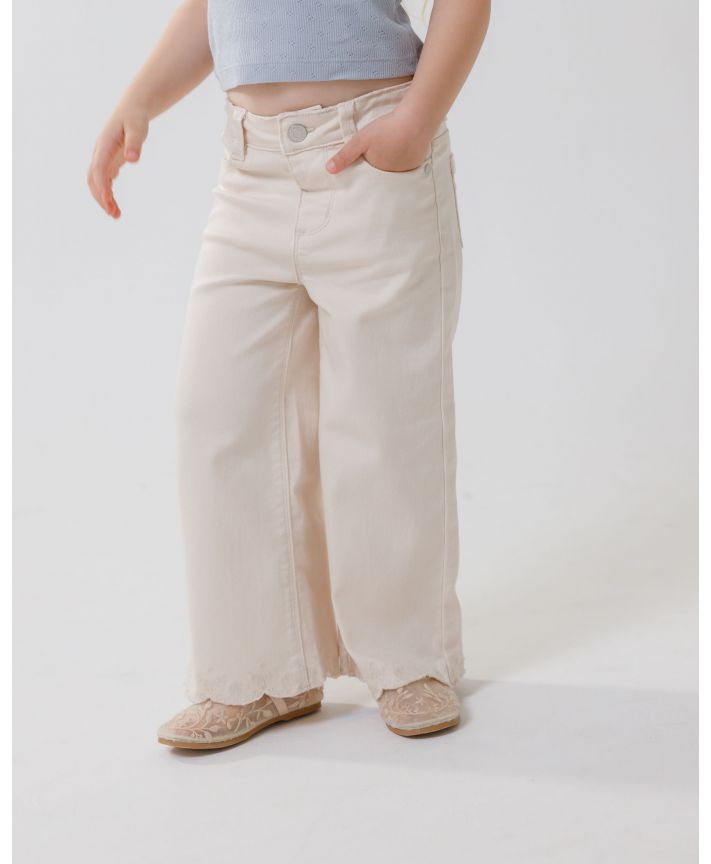 Long Wide Leg Jeans Pants J - J17
