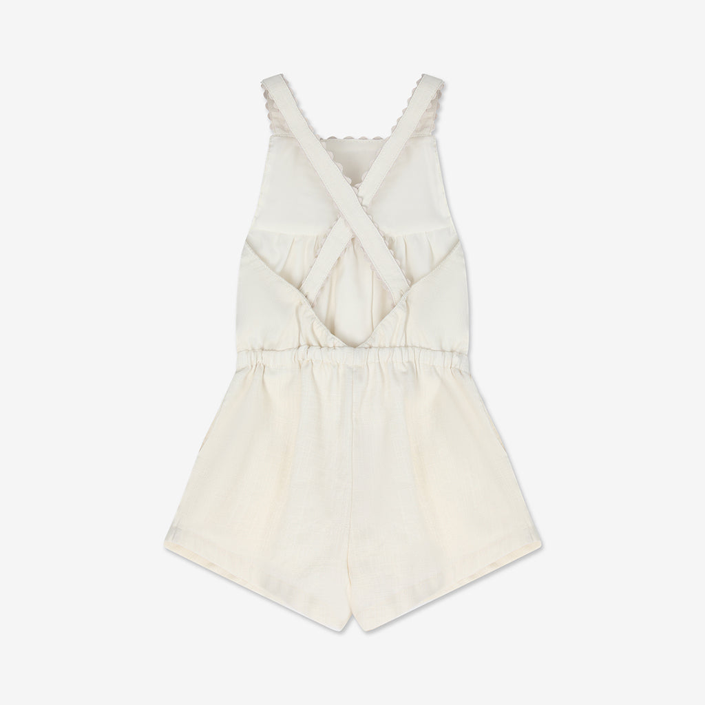 Cross Strap Woven Short Overall H - H16