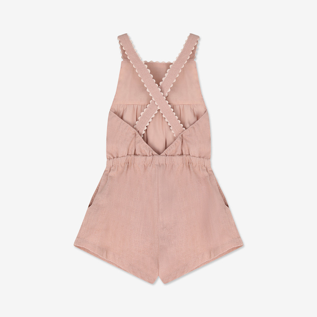 Cross Strap Woven Short Overall H - H16