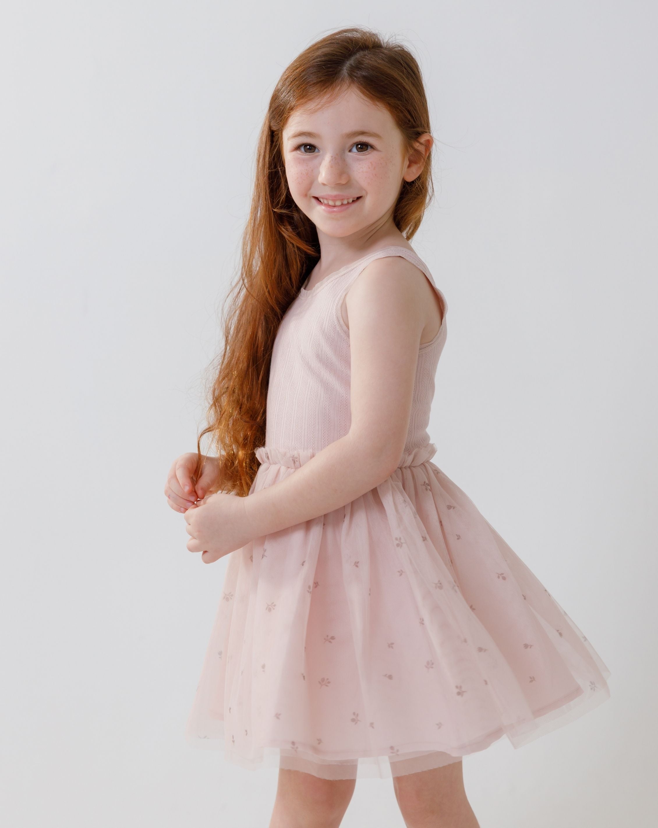 Sleeveless Tulle Dress H - H23