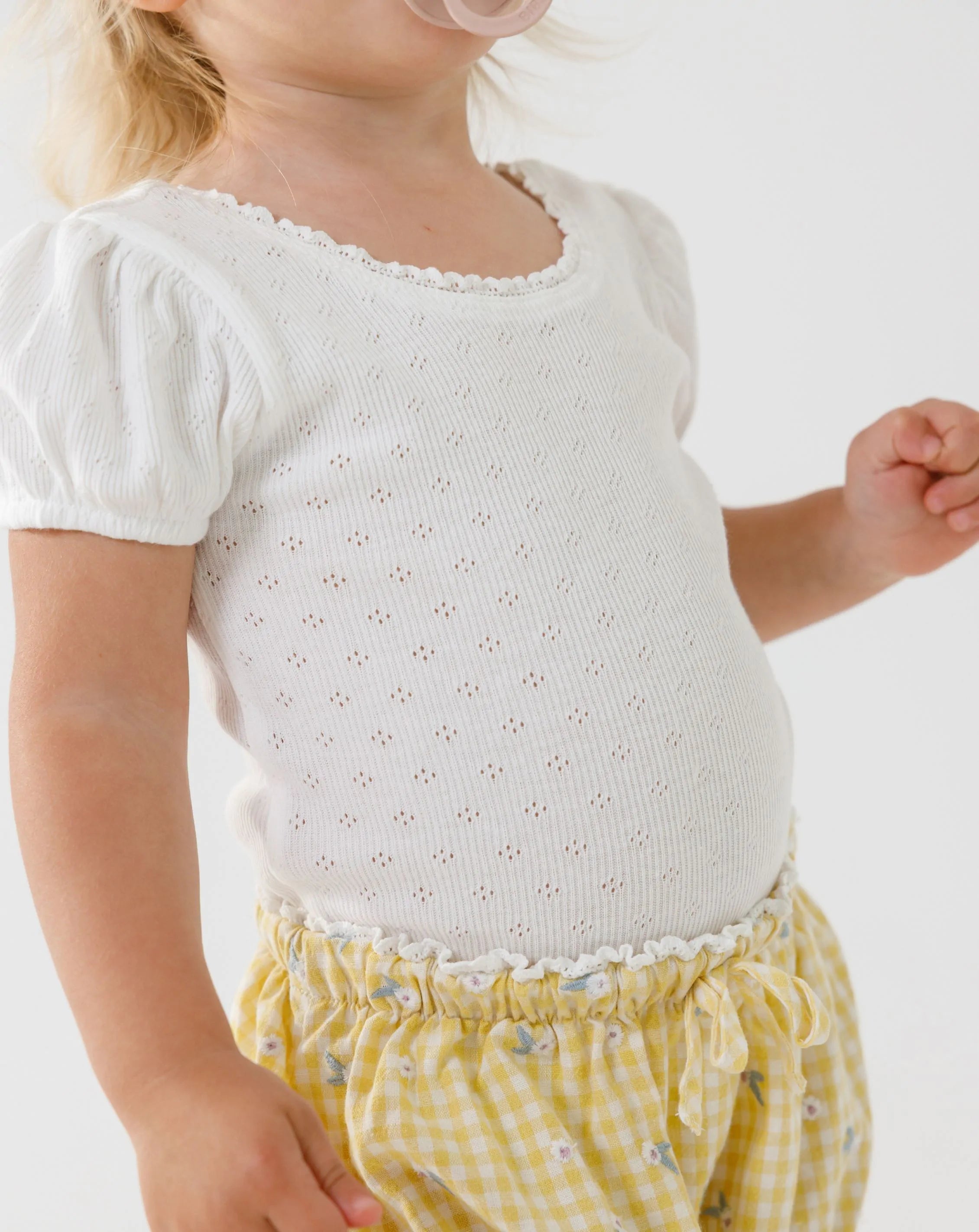 Puff Sleeves Bodysuit & Bloomers + Headband H