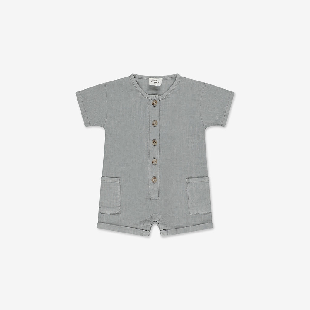 Short Sleeves Overall With Pocket NT2