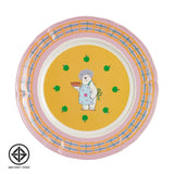 SuperSOSO! CARTOONS Round Plates - Girl-ish