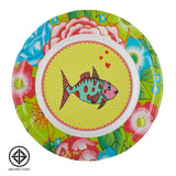 SuperSOSO! CARTOONS Round Plates - Girl-ish