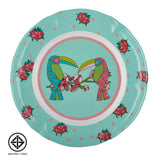 SuperSOSO! CARTOONS Round Plates - Girl-ish