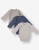 3 Pack Pointelle & Pique Bodysuits P