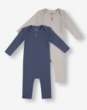 2 Pack Pointelle & Pique Overalls P