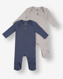 2 Pack Pointelle & Pique Overalls P