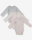 3 Pack Pointelle & Pique Bodysuits P