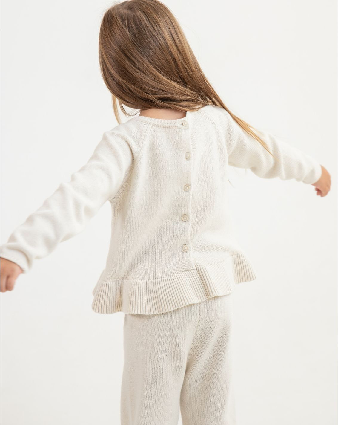 Girls Sweater with Ruffles S14