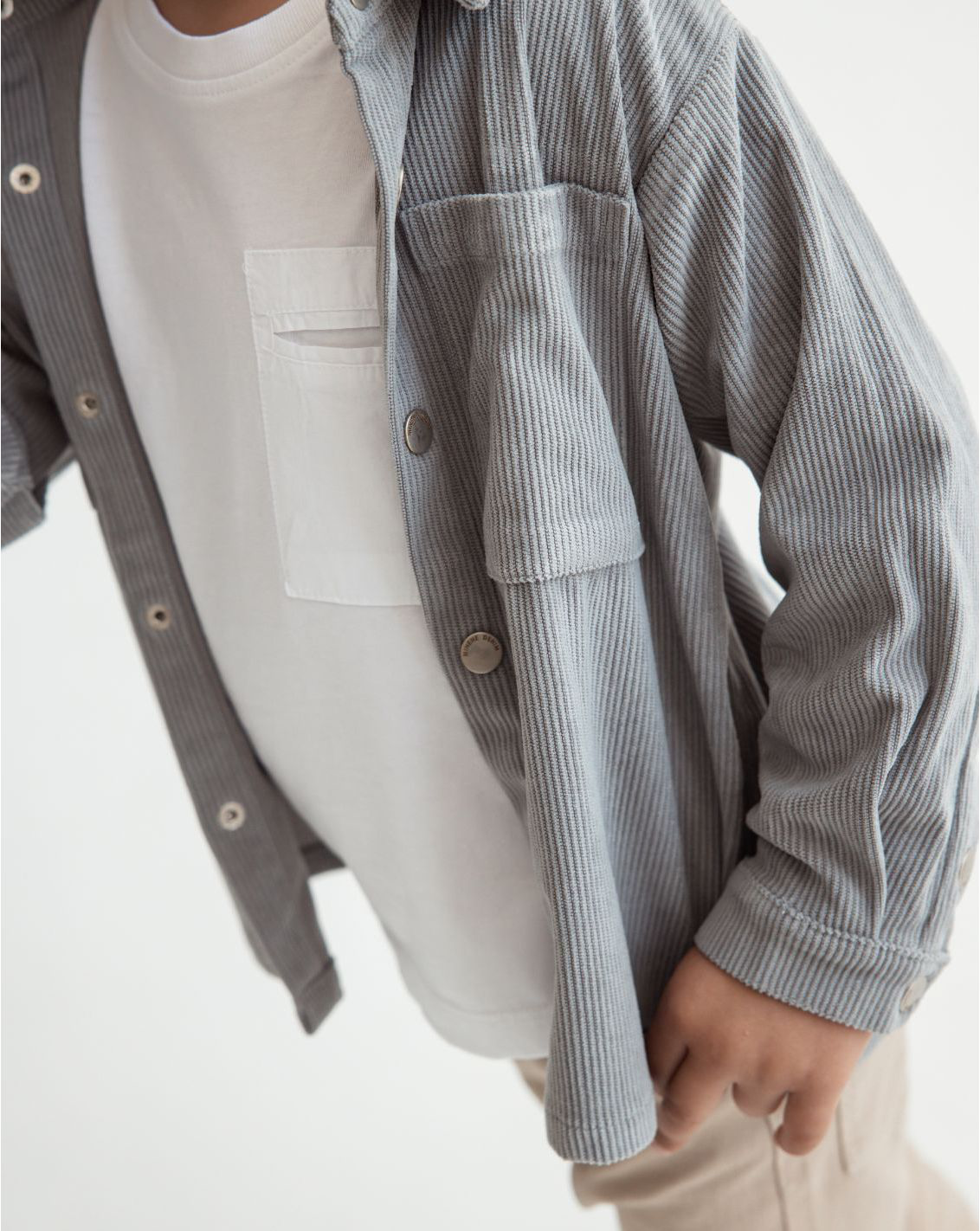 Corduroy Over Shirt With Pockets WB17