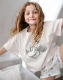 Girls Disney Shirt & Short Pants Set PJ1