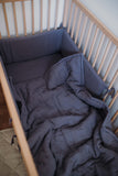 Muslin Baby Bed Bundle - Blue