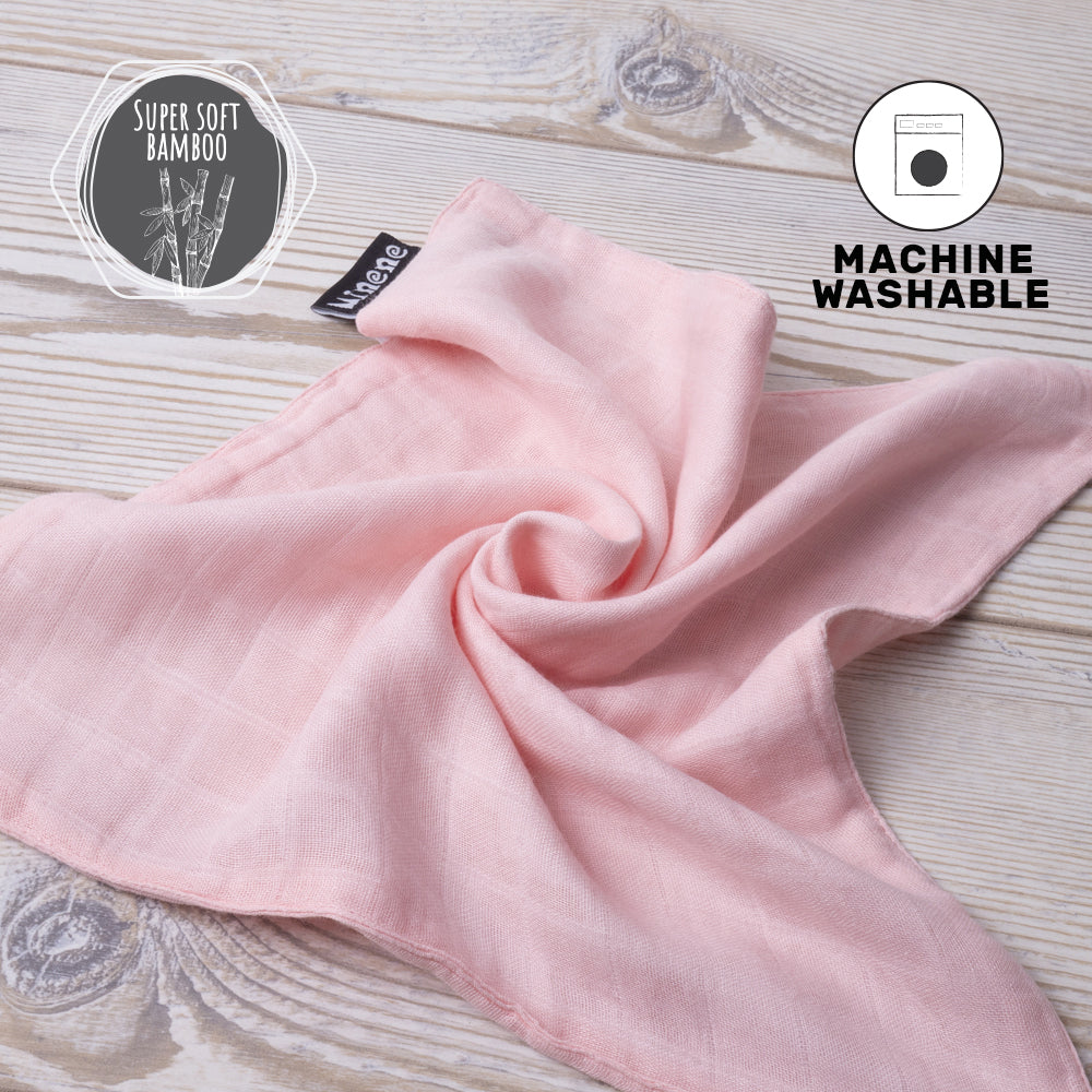 Bamboo Muslin with Silicone Baby Teething Ring