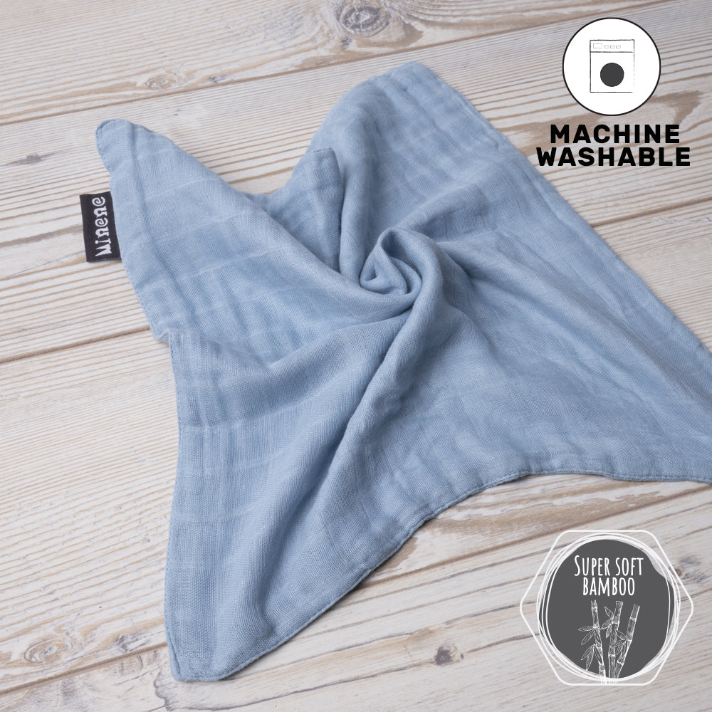 Bamboo Muslin with Silicone Baby Teething Ring