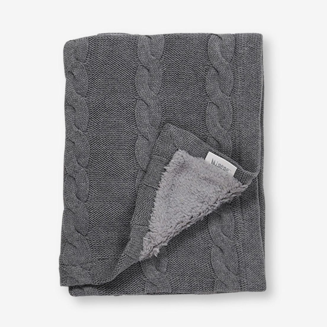 Double Sided Blanket - Knitted & Puffy 100 x 75 cm