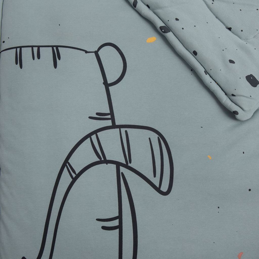 Large Winter Double Sided Quilt 85x115 cm - Jungle Story!