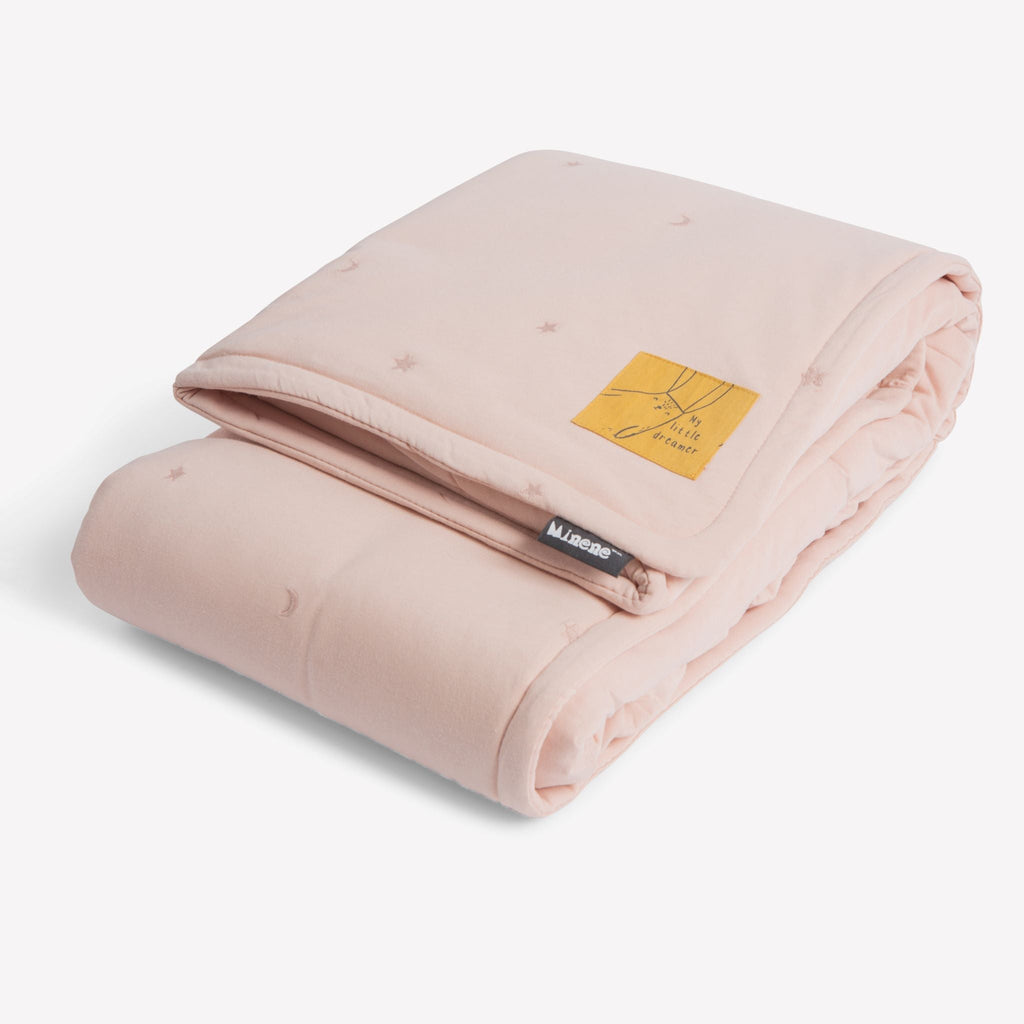 Small Reversible Jersey Winter Quilt 80x80 cm -  Embroidery Collection !