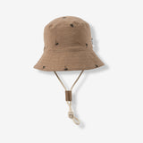 Summer Hat With Strap SH2, Light Brown