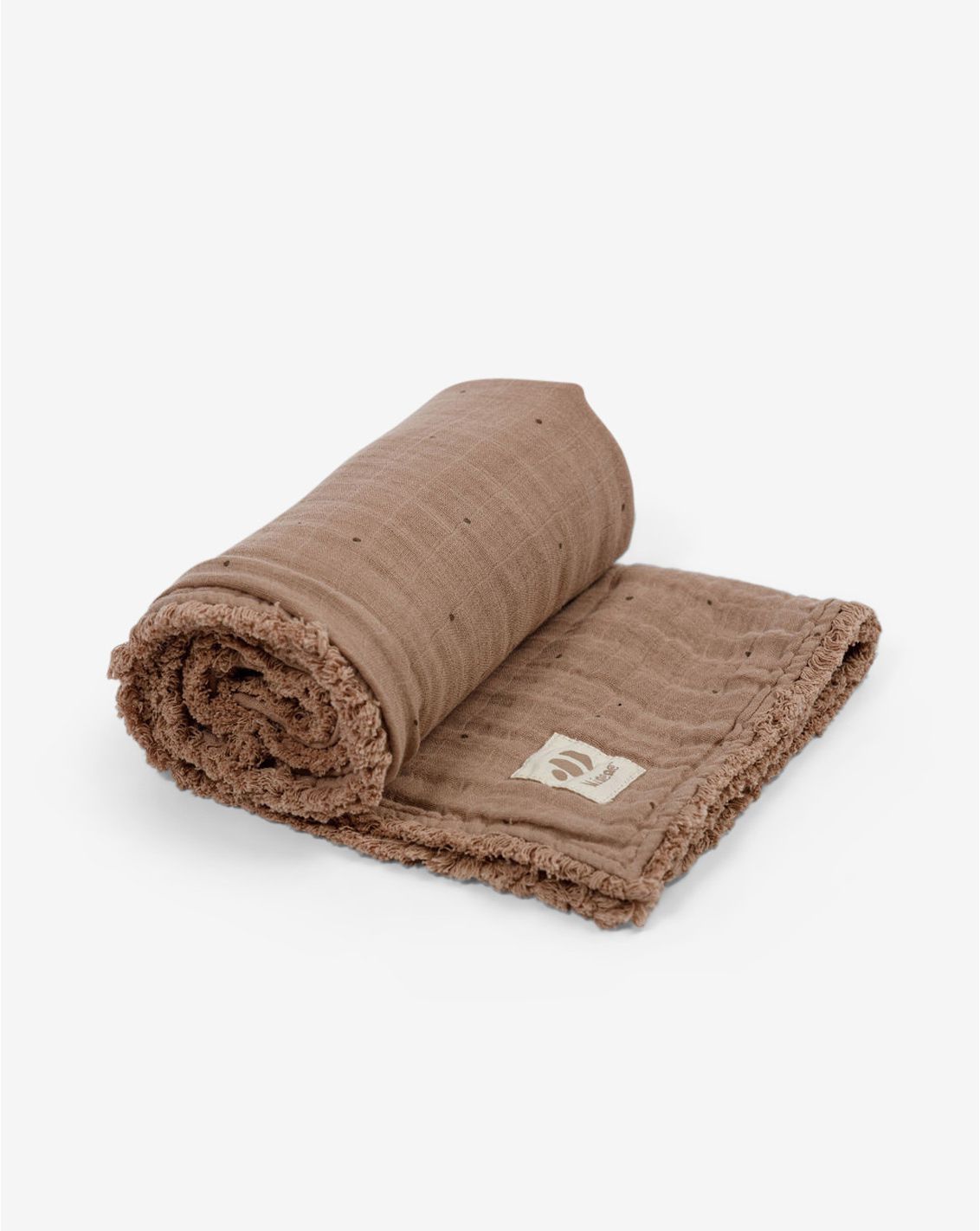 Large Muslin Blanket With Fringes 100*150cm