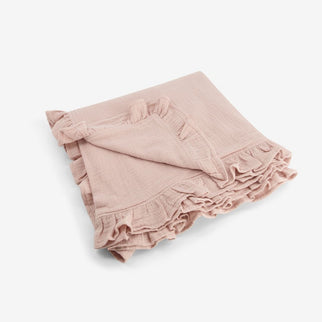 Muslin Blanket with raffles 120x100cm