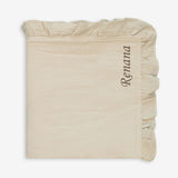 Muslin Blanket with raffles 120x100cm