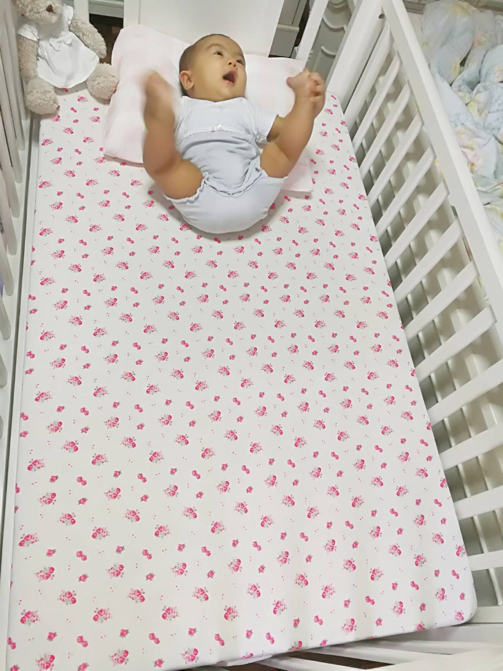 Special Cream & Pink Floral Bedding Gift Box