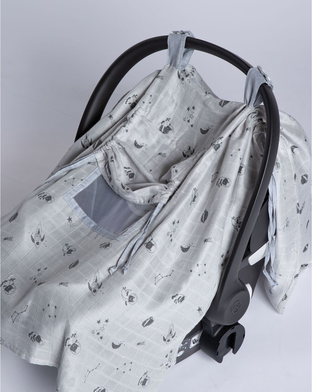 Bamboo Basket Car Seat Sunshade