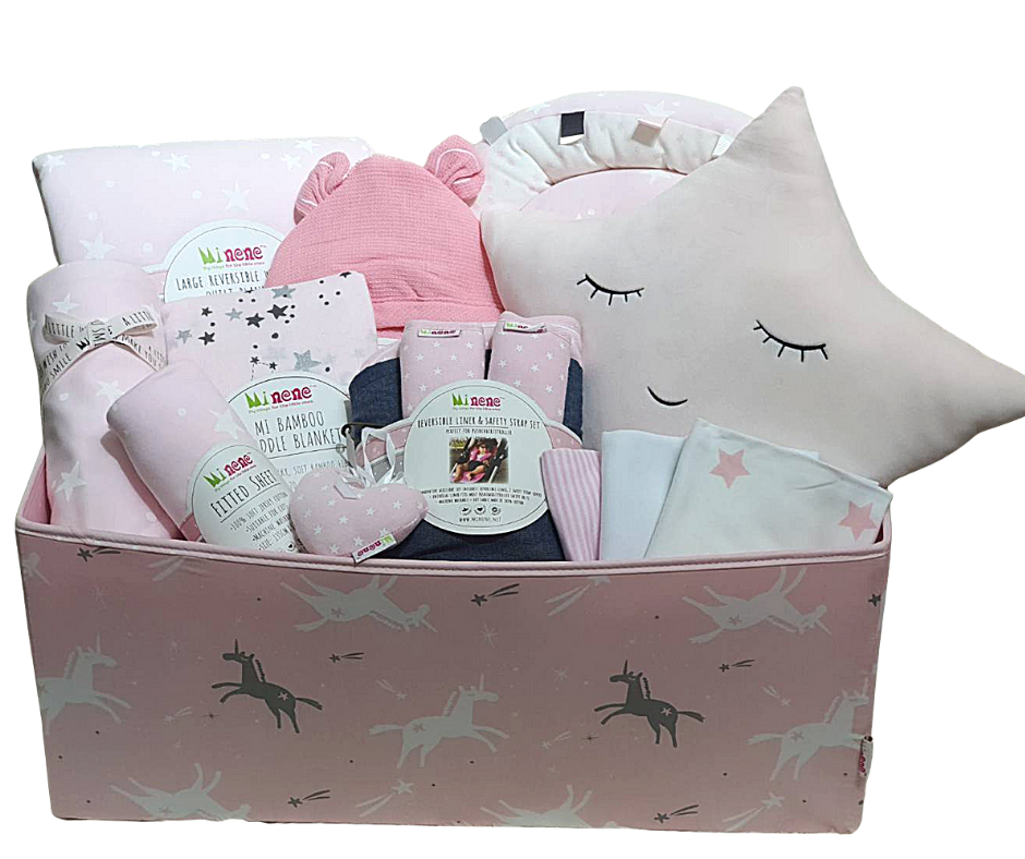 "A princess is on the way" Gift Basket - Baby Pink Star!