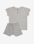 Top with Buttons & Pants Set O