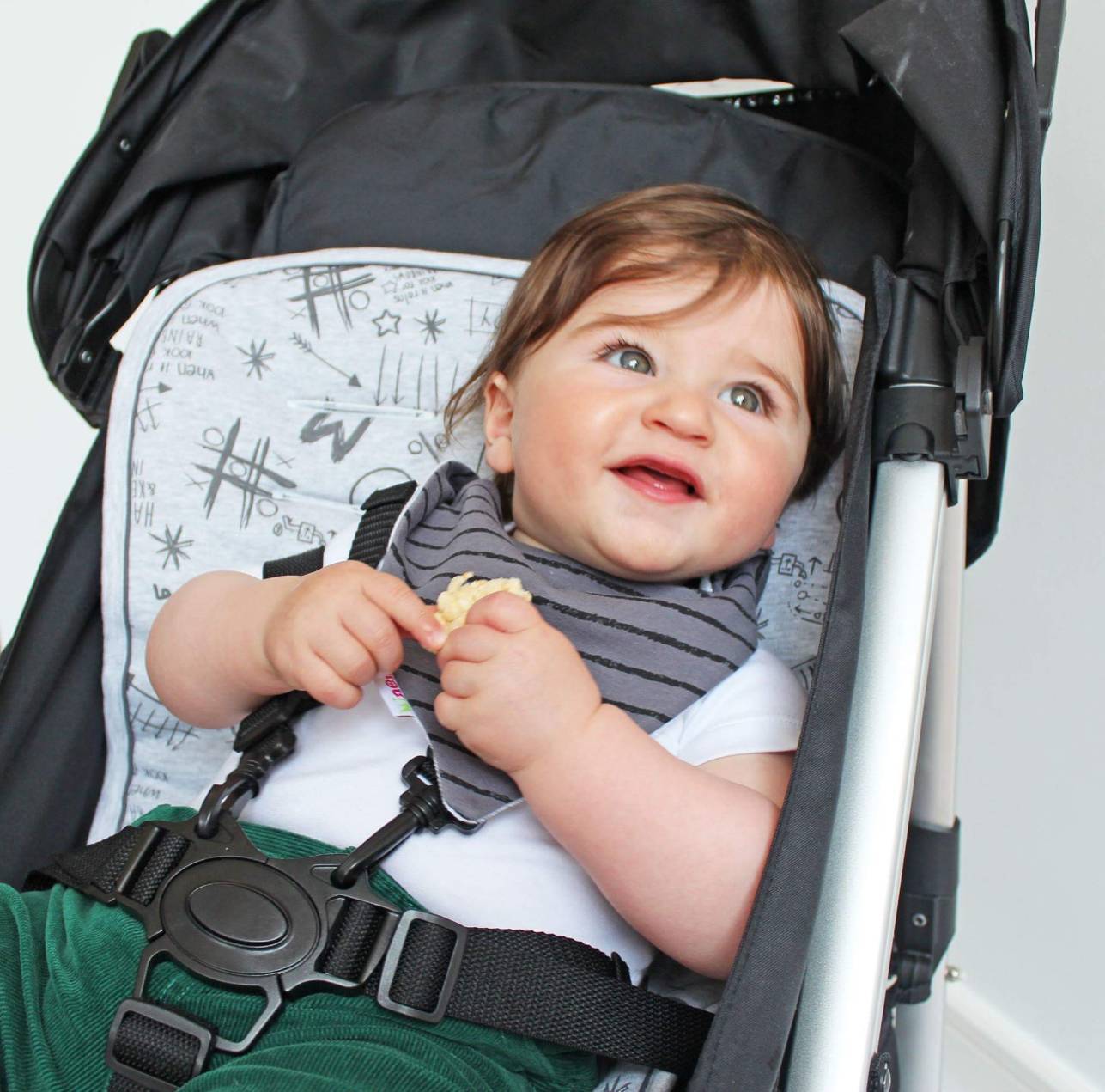 Reversible Pushchair & Car Seat Liner Set - Jersey Cotton!