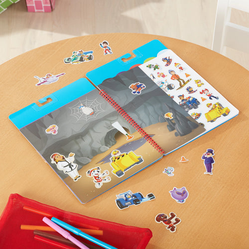 "flip" Melissa & Doug X PAW Patrol Restickable Stickers Flip-Flap Pad - Classic Missions